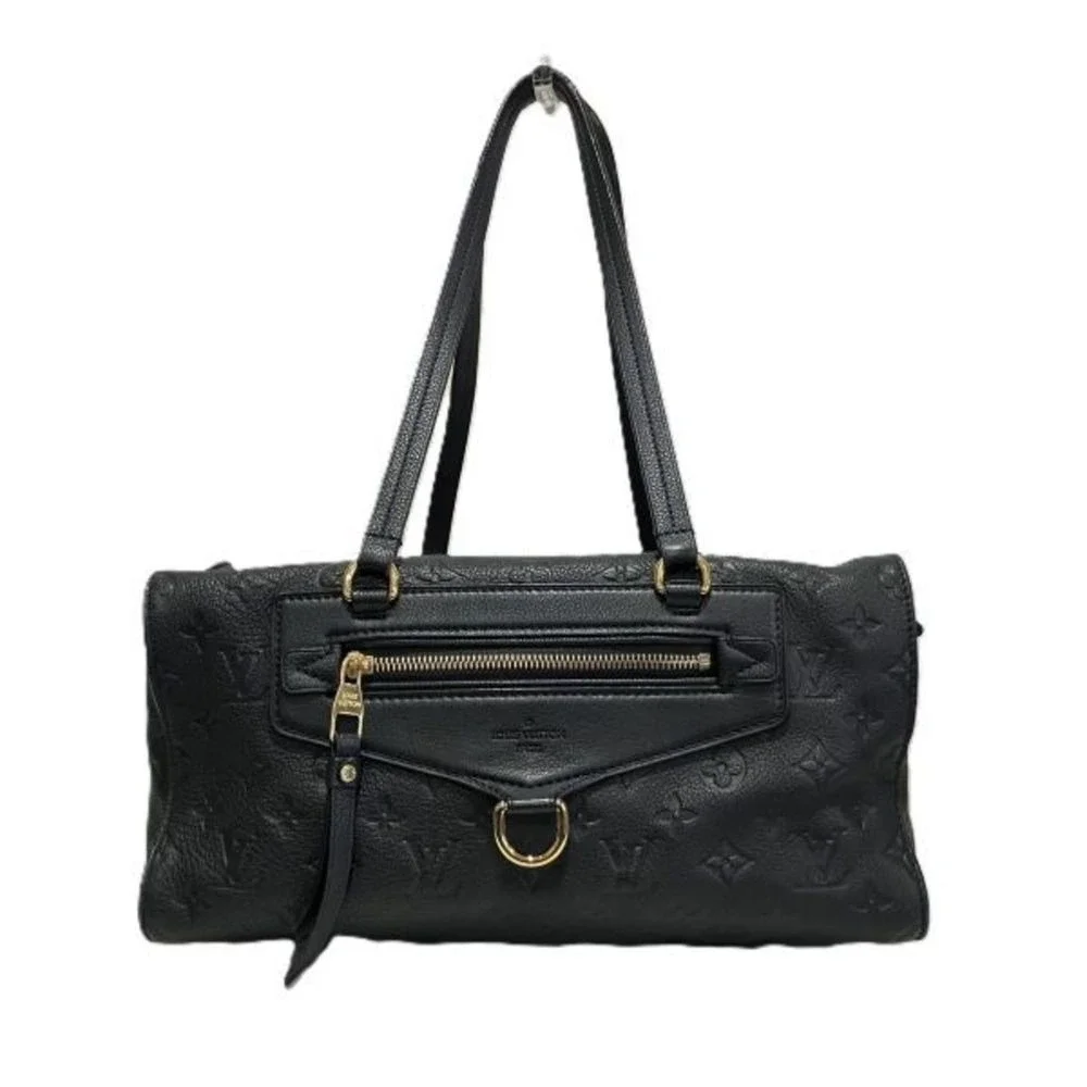 Louis Vuitton Lumineuse PM Monogram Empreinte Black Leather Tote Bag‎ Infini